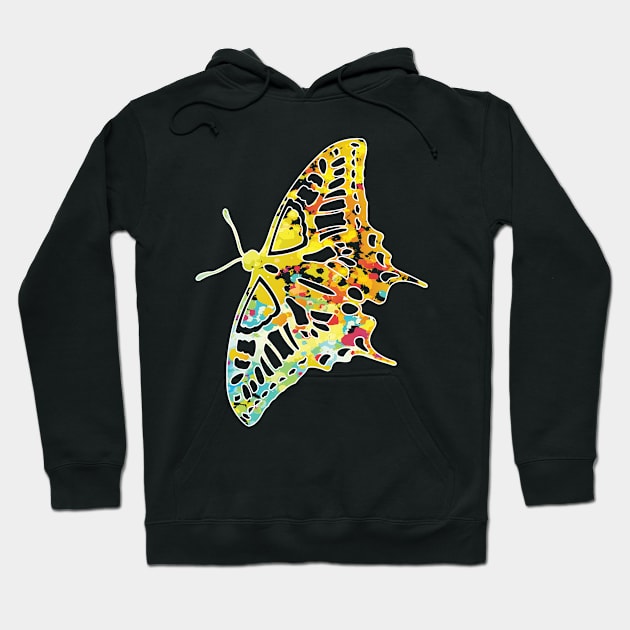 Cool butterfly colored t-shirt Hoodie by thefriendlyone